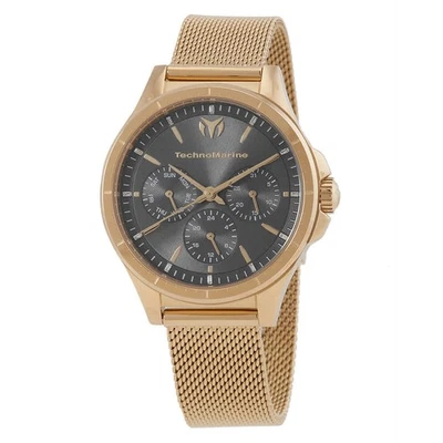 Technomarine MoonSun Date-Day Quartz Charcoal Dial Ladies Watch TM-822052 - Image 1 of 3
