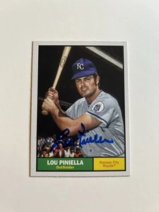 Lou Piniella Signed 2024 Topps Heritage Kansas City Royals Card # 78 - Picture 1 of 1