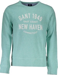 GANT Opalgrün Mel O2 Gant New Haven Sweatshirt mit C-Ausschnitt 226141 Größe M $ 165 Neu mit Etikett - Bild 1 von 2
