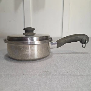 SALADMASTER T304S Edelstahl Kochgeschirr 8 in 2 Quart Soßenpfanne mit belüftetem Vapo Deckel - Bild 1 von 8