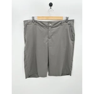 Pantalones Cortos Columbia Mujeres Gris Mezcla Poliéster Golf Aire Libre Senderismo Talla 14 - Imagen 1 de 5