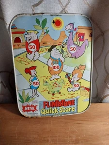 Vintage Flintstones Target Litho Blech Dartscheibe Hanna Barbera - Bild 1 von 7