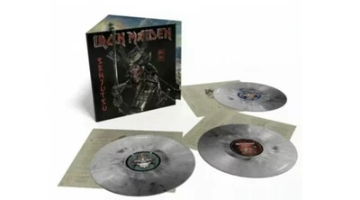 Iron Maiden: Senjutsu (戦術) 3xLP • Ltd Ed • Silver/Black Marble Amazon_US Release - Image 1 of 4
