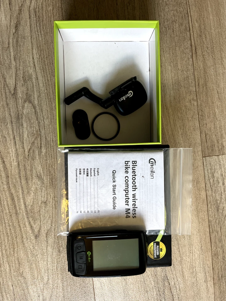 Fahrradcomputer Meilan M4 gebraucht kabellos Kadenz Geschwindigkeit Temperatur - Bild 1 von 1