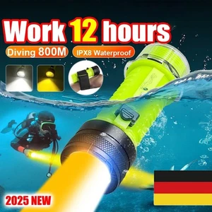 Led Professional Wasserdichte Tauchen Taschenlampe Unterwasserbeleuchtung DE - Bild 1 von 18