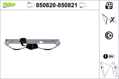 Regulador de ventana VALEO 850820 para BMW Foto 1 de 3