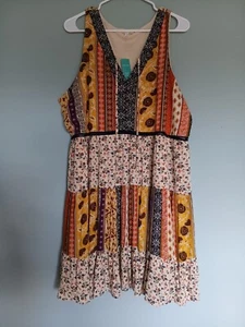 Maurices Kleid Damen XXL Ärmellos Mehrfarbig Blumen Herbst Neu - Bild 1 von 11