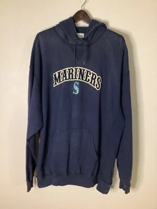 Seattle Mariners Hooded Lee Sport Sweater Sweatshirt VTG (XL) - Picture 1 of 3