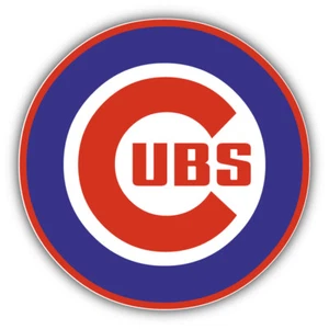 "Calcomanía pegatina para parachoques con logotipo combo de béisbol de los Chicago Cubs MLB - 3"" o 5""" - Imagen 1 de 1