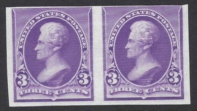 US Scott # 221P3 - Plate Proof on India Paper - Pair - MNGAI            (P-7015) - Image 1 of 2