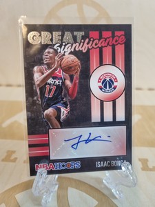 Panini NBA Hoops 2020-21 ISAAC BONGA 'GREAT SIGNIFICANCE AUTO'