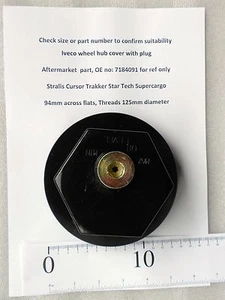 Tapa de aceite buje Trakker de supercarga Stralis Pt 7184091 para adaptarse a Iveco 150E 180E  - Imagen 1 de 3