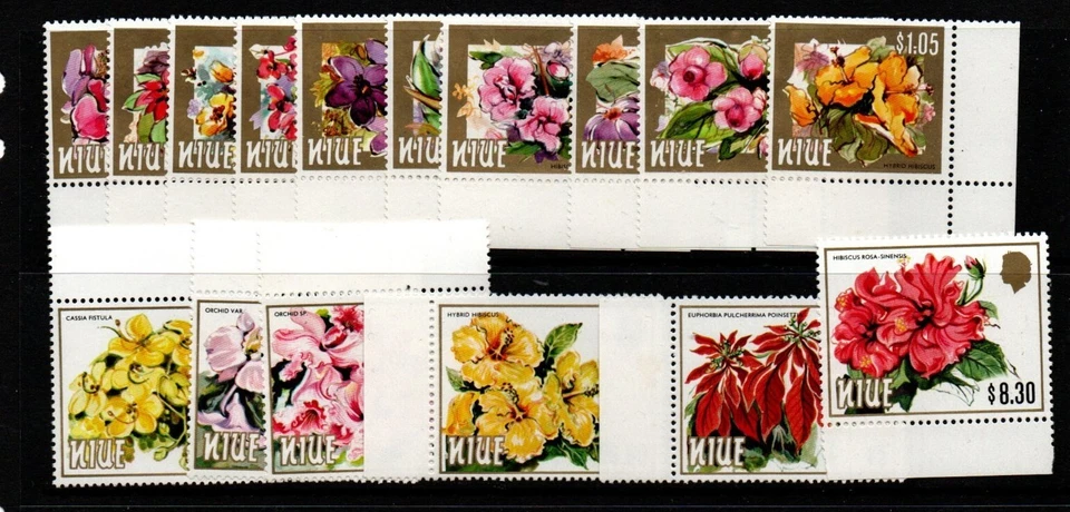NIUE SG527/42 1984 FLOWERS  MNH - Image 1 of 1