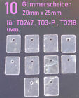 10 x Glimmerscheibe für TO247/ TO3P / TO218 und andere   20x25x0,1mm