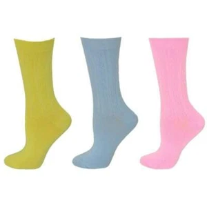 Women's Cable Pattern Crew Luxurious Colorful Bamboo Socks 3 Pair Pack - Picture 1 of 29