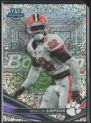 Trenton Simpson 2023 Bowman Best University #34 Mini Diamond Refractor /299 - Image 1 of 2