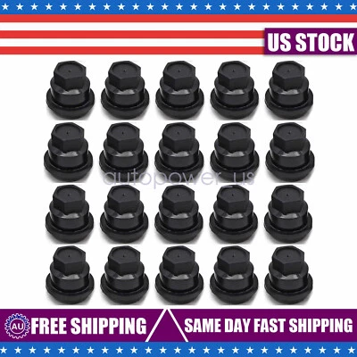 Tapa de 20 piezas de tuercas negras para GMC Jimmy Sonama Chevrolet S10 Blazer Foto 1 de 4