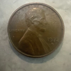1972 D Penny L On Rim Error RARE Filled D No FG America Error! Collector Coin!! - Picture 1 of 11