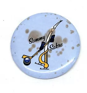 RARE Sammy Sabre 1970's Buffalo Sabres Pin Button Pinback AUD Fan Club Mascot - Picture 1 of 4