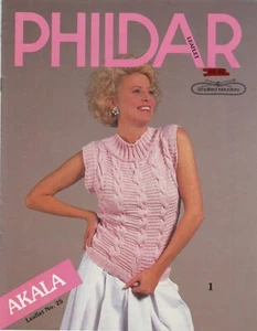 Phildar Leaflet No. 25 Knitting Patterns Vintage 1987 Summer 4 Patterns Women - Picture 1 of 3