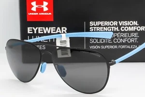 NUEVAS GAFAS DE SOL UNDER ARMOUR ALEACIÓN TD Marco Negro Satinado / Lente Espejo Gris - Imagen 1 de 5