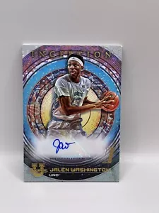 2023 BOWMAN UNIVERSITY INCEPTION JALEN WASHINGTON AUTO ROOKIE RC UNC - Picture 1 of 2