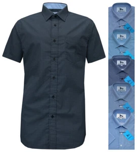 Camisa de manga corta para hombre patrones mixtos de lunares polialgodón M - XXL de Beebizco - Imagen 1 de 7