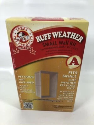 Kit de pared para puerta de perro pequeño Ruff Products ideal para mascotas RWSWK 4 3/4" x 7 1/4" Foto 1 de 4