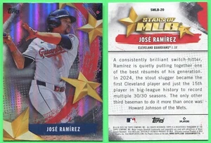 2025 Topps - Stars of MLB - #SMLB-20 Jose Ramirez - Cleveland Guardians (b) - Bild 1 von 1