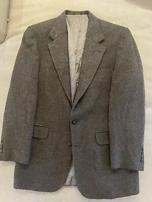 ROBERT STOCK Made in USA Vintage Camel Hair Jacket in Grey Size 40 R - Image 1 of 4