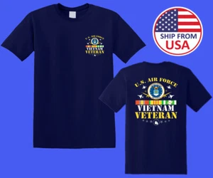 EE. UU. Vietnam Veterano Fuerza Aérea Ejército Militar Azul Marino Talla S-5XL - Imagen 1 de 1