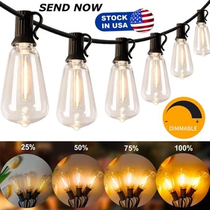 Cadena de luces para exteriores, luz LED exterior de patio con bombillas impermeables certificada por UL - Imagen 1 de 22