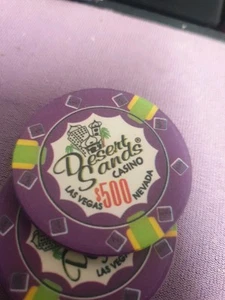 desert sands casino poker chips $500 pack of 25 - Picture 1 of 1