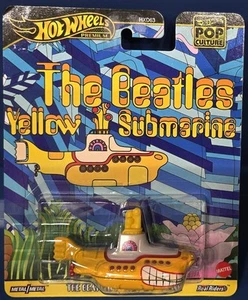 2025 HOT WHEELS Premium The Beatles Yellow Submarine Pop Culture Metal/Metal - Picture 1 of 3