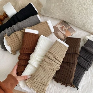 Knitting Leg Warmers Cute Sweet Warm Foot Cover Boot Warmers Women Girls - Picture 1 of 20