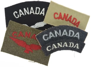 RCAF Canada Shoulder Flashes Insignia - Picture 1 of 3