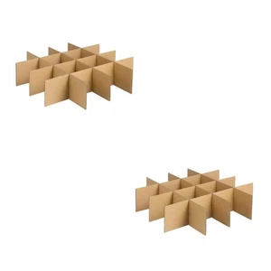 2 Sets Moving Boxes Medium Cardboard Dividers Shipping Carton Travel Dish for - Picture 1 of 12