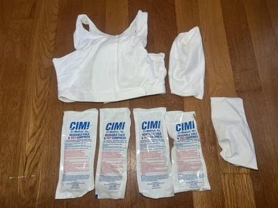 Sistema de sujetador de maternidad Maturna para mujer X-grande blanco caliente frío paquetes de gel enfermería Foto 1 de 4