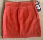Baukjen "Monmouth" Mini Skirt UK 10 Orange Soft Leather New (Minor defect)