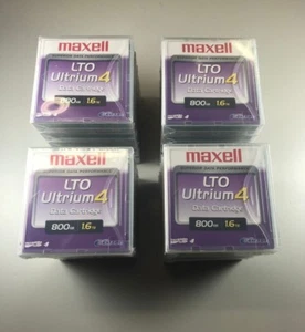 MAXELL LTO 4 TAPE CARTRIDGE #183906 (20 PACK) ULTRIUM BACKUP 800GB 1.6TB - New - Picture 1 of 5