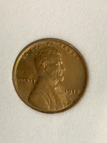 1918 Rb Red Brown 64 NNC Lincoln Wheat Cent We Combine Shipping Cover