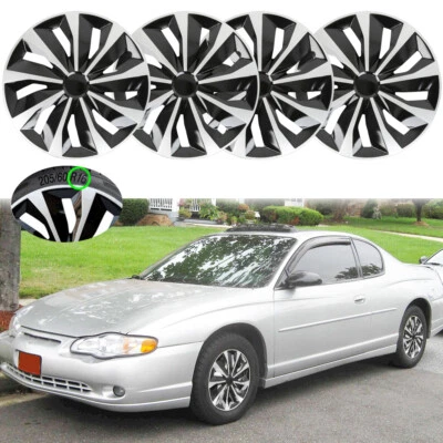 16" Set of 4 Wheel Covers Full Rim Snap On R16 For Chevrolet Monte Carlo 2000-07 - Image 1 of 4