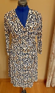 Motherhood Maternity Nursing Dress Size Small Wrap Tie V-Neck 3/4 Sleeve - Picture 1 of 5