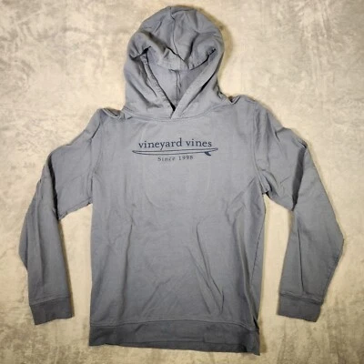 Vineyard Vines Hoodie Boys YOUTH Large Gray Sweatshirt Surf Paddle Board Beach - Image 1 of 4