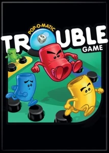ATA-BOY TROUBLE GAME BOX COVER HASBRO REFRIGERATOR MAGNET 2.5” X 3.5” - Picture 1 of 1