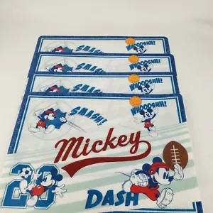 Tovaglietta sportiva Disney Topolino set di 4 baseball basket calcio FB nuova - Foto 1 di 11