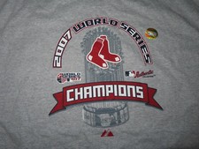 2007 BOSTON RED SOX World Series Champions (XL) T-Shirt w/ Holo Tags DAVID ORTIZ