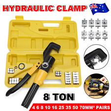 4mm-70mm 8 Ton Force Hydraulic Crimper Cable Wire Crimping Tool Kit 9 Die