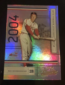 2004 Absolute Memorabilia #183 RED SCHOENDIENST SP #d 194/1349! CARDINALS - Picture 1 of 2