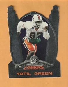 Pase de prensa combinado Yatil Green Miami Hurricanes 1997 #13 Lake City Florida 7S - Imagen 1 de 2